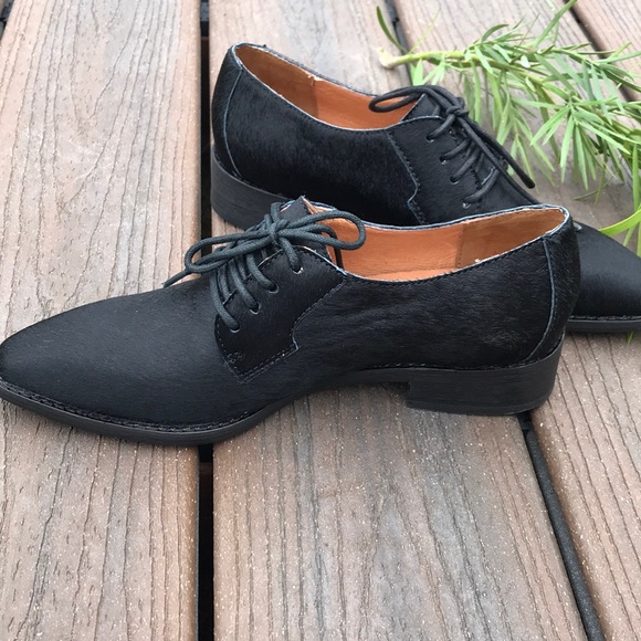 Anthropologie Gee Wawa Pony Hair Oxfords - Picture 7 of 8